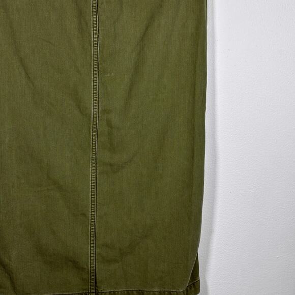 Levi's Surplus Olive Green Maxi Pencil Skirt Women's Size 2 Grunge Skater AS IS - Picture 11 of 16